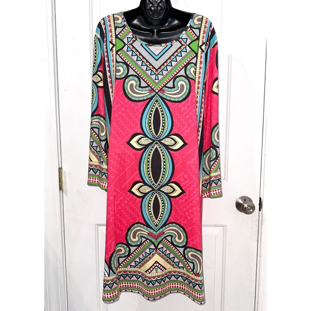 White Mark Couture Collection Paisley Multi Colored dress - Picture 5 of 5